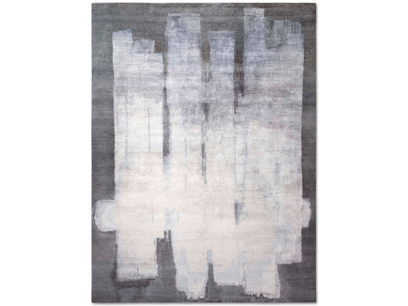 BLOCK N.03 SILVER GRAY ON DARK GRAY